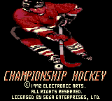 Заставка игры Championship Hockey